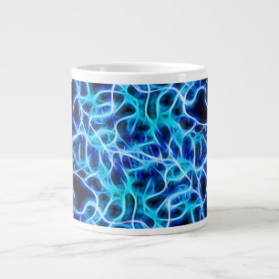 Grande Tasse Éclair électrique néon bleu Tesla Coil
