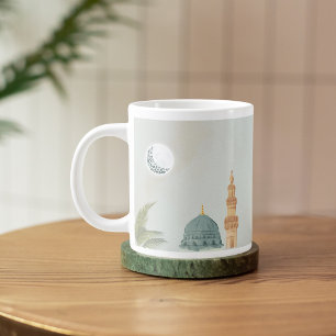 Grande Tasse Elégant Masjid personnalisé An-Nabawi Aïd Moubarak