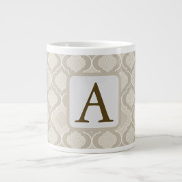 Grande Tasse Elégant Motif de Trellis marocain dans les tons ne