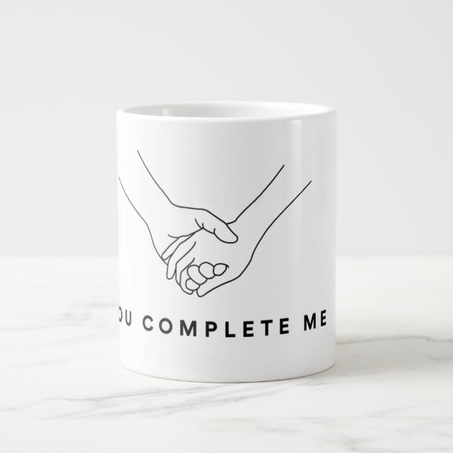Grande Tasse Elegant Mug - Un cadeau parfait pour les couples (Devant)