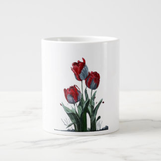 Grande Tasse Elegant Rose Flower Mug – Timeless Floral Design