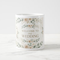 Élégante Bienvenue Florale Aquarelle Mariage Accue