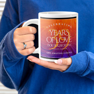 Grande Tasse Élégante célébration du 39e anniversaire du Mariag