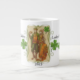 Grande Tasse Elf Couple St Patrick Day Mug Cadeau Pour Elle