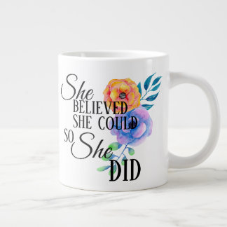 Grande Tasse Elle croit (floral) - Mug