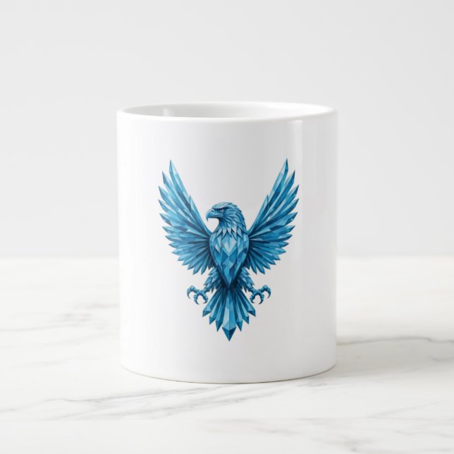 Grande Tasse Emblème d'aigle de cristal - Symbole de liberté et (Devant)