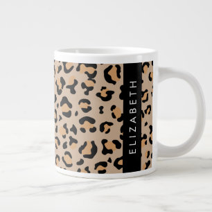 Grande Tasse Empreinte de léopard, Spots, Leopard Brown, Votre