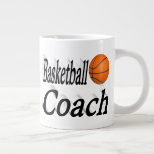 Grande Tasse Entraîneur de basket-ball demi-texte