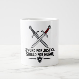 Grande Tasse Épée pour la justice Bouclier pour l'honneur Fanta