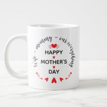 Épouse Maman Notre Tout Mignon Fête des Mères Douc