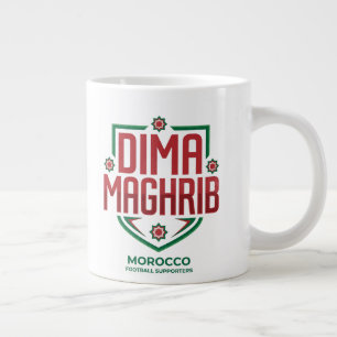 Grande Tasse Équipe Maroc I Dima MAGHRIB Mug pour les fans de f