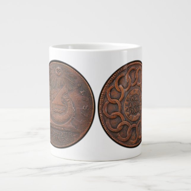 Grande Tasse Esprit de cent de Fugio votre avant et dos (Devant)