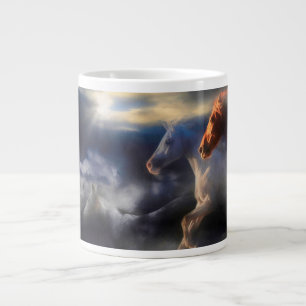 Grande Tasse Esprits de Cheval Sauvage "COURT JUSQU'À DEMAIN"