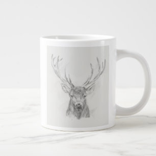 Grande Tasse Esquisse d'Elk contemporaine
