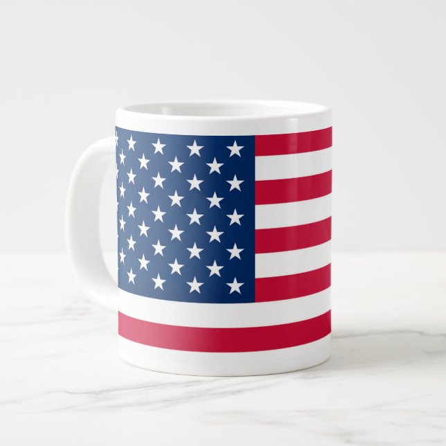 Grande Tasse États-Unis Drapeau café Mug Patriotique (Devant gauche)