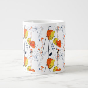 Grande Tasse Été tropical Belles fleurs jaunes Design