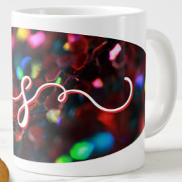 Grande Tasse Étincelle rouge foncé