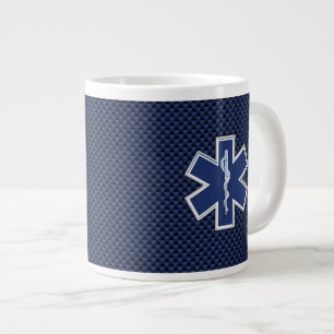 Grande Tasse Étoile de vie EMS paramétré sur fibre de carbone b