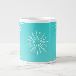 Grande Tasse Étoiles de Noël éblouissantes Jumbo Mug, Aqua