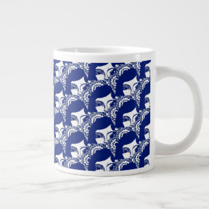 Grande Tasse Étrange Fille Floral Spécialité Mug