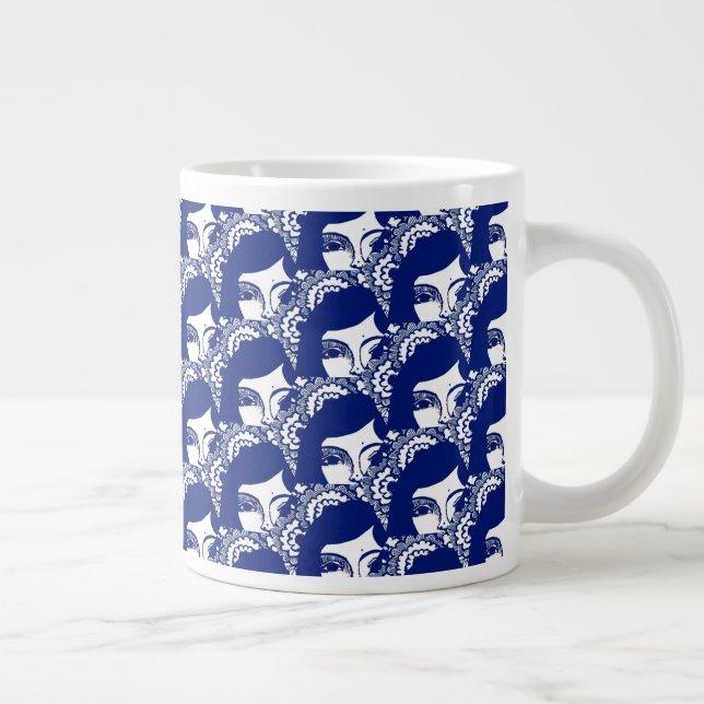 Grande Tasse Étrange Fille Floral Spécialité Mug (Droite)