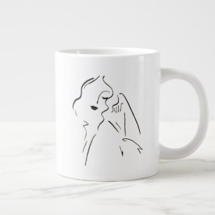Grande Tasse Étude simple - Croquis d'une dame