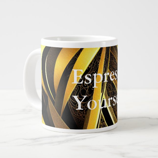 Grande Tasse Eva 4 Résumé Design Spécialité Mug (Devant gauche)