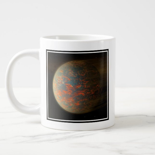 Grande Tasse Exoplanet 55 Cancri E Et Sa Surface Moulée (Gauche)
