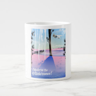 Grande Tasse Explorez la nature ! Empreintes d'animaux en hiver