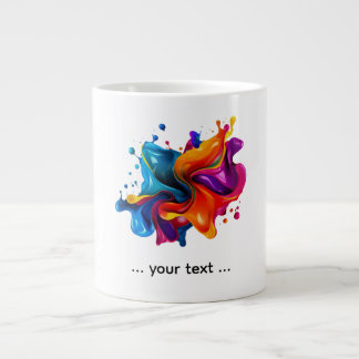 Grande Tasse explosion de taches de peinture