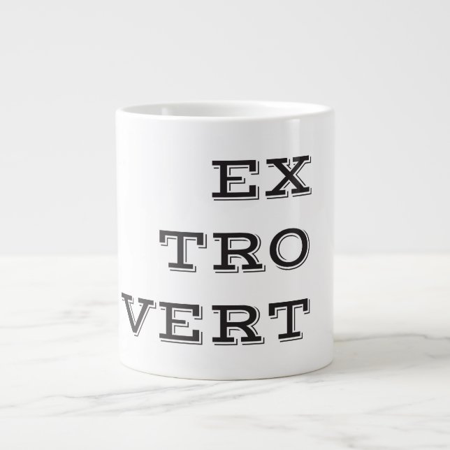 Grande Tasse Extrovert Specialty Mug (Devant)