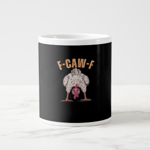 Grande Tasse F Caw F Poulet Drôle Classique Style Rétro Cool