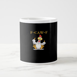 Grande Tasse F-Caw-F Poulet Drôle Rétro Classique