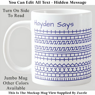 Grande Tasse F**k Ce message caché de merde 144BuW Funny Office