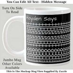 Grande Tasse F**k Ce message caché de merde 144WB Funny Office