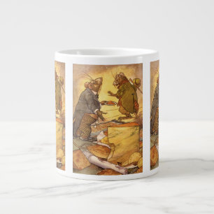 Grande Tasse Fable d'Esope vintage, Souris de campagne, Souris