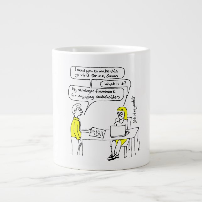 Grande Tasse 'Faites-le devenir viral' jumbo mug (Devant)