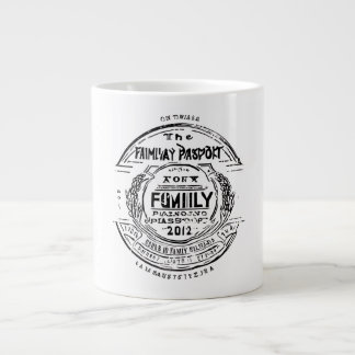 Grande Tasse Family Passport Stamp Personalized Custom Travel 