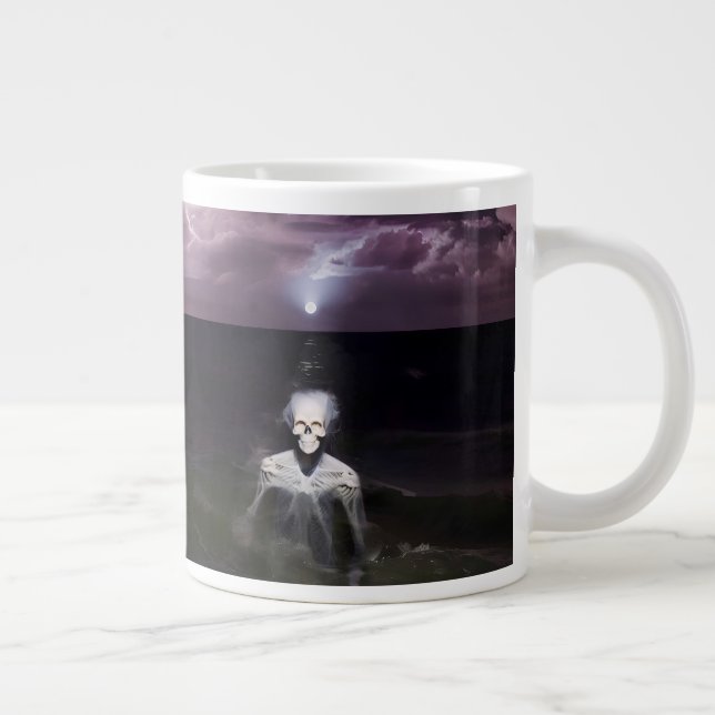Grande Tasse Fantôme en mer - Peinture à l'huile (Droite)