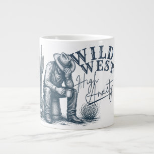 Grande Tasse Far West Haute Anxiété Création Western Drôle