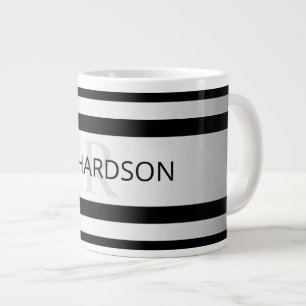 Grande Tasse Faux Contemporain Silver Ombre Grandes Tailles & N