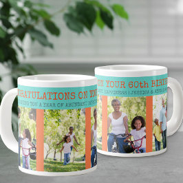 Grande Tasse Félicitations 60e anniversaire 4 Photo