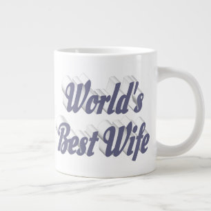 Grande Tasse Femme avec demi-texte gris