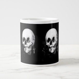 Grande Tasse Femme avec Halloween Réflexion crâne en miroir