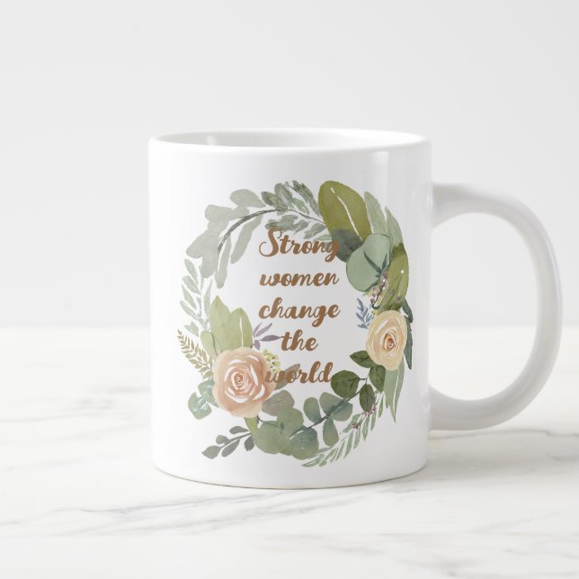 Grande Tasse femmes fortes changer le monde 8 mars égalité (Droite)