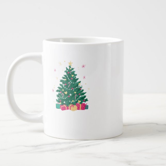 Grande Tasse Festive Christmas Mug – Holiday Party Coffee & Coc (Gauche)