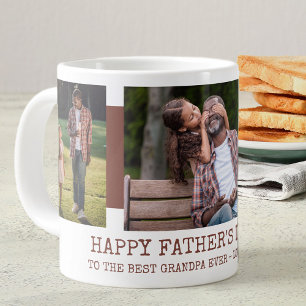 Grande Tasse Fête des pères Meilleur Grand-Père Ever 3 Photo Ro