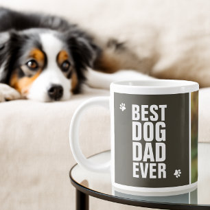 Grande Tasse Fête des Pères Meilleur Papa Chien Photo