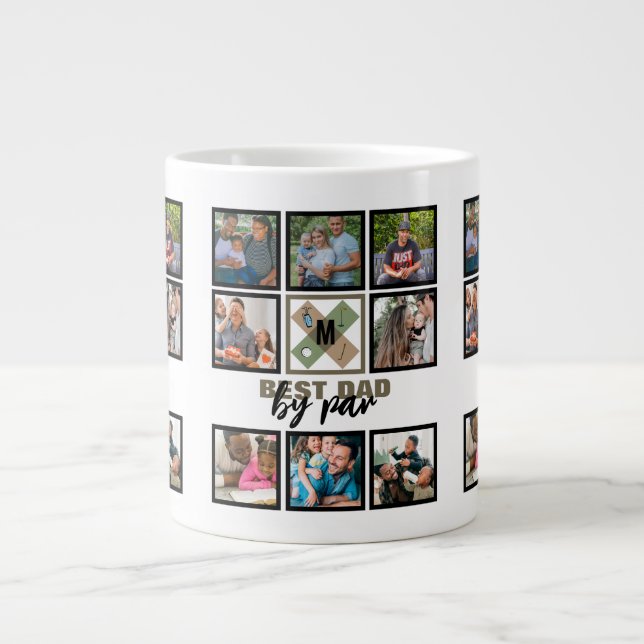 Grande Tasse Fête des pères Personnalisée Meilleur Papa Par Par (Devant)