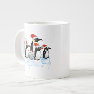 Grande Tasse Fête des pingouins de Noël